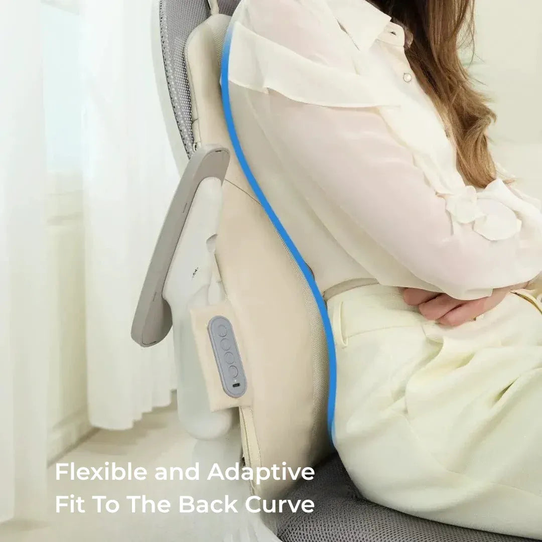 Masseur Lombaire Électrique 3D — Chaleur Infrarouge & Massage Professionnel à Domicile